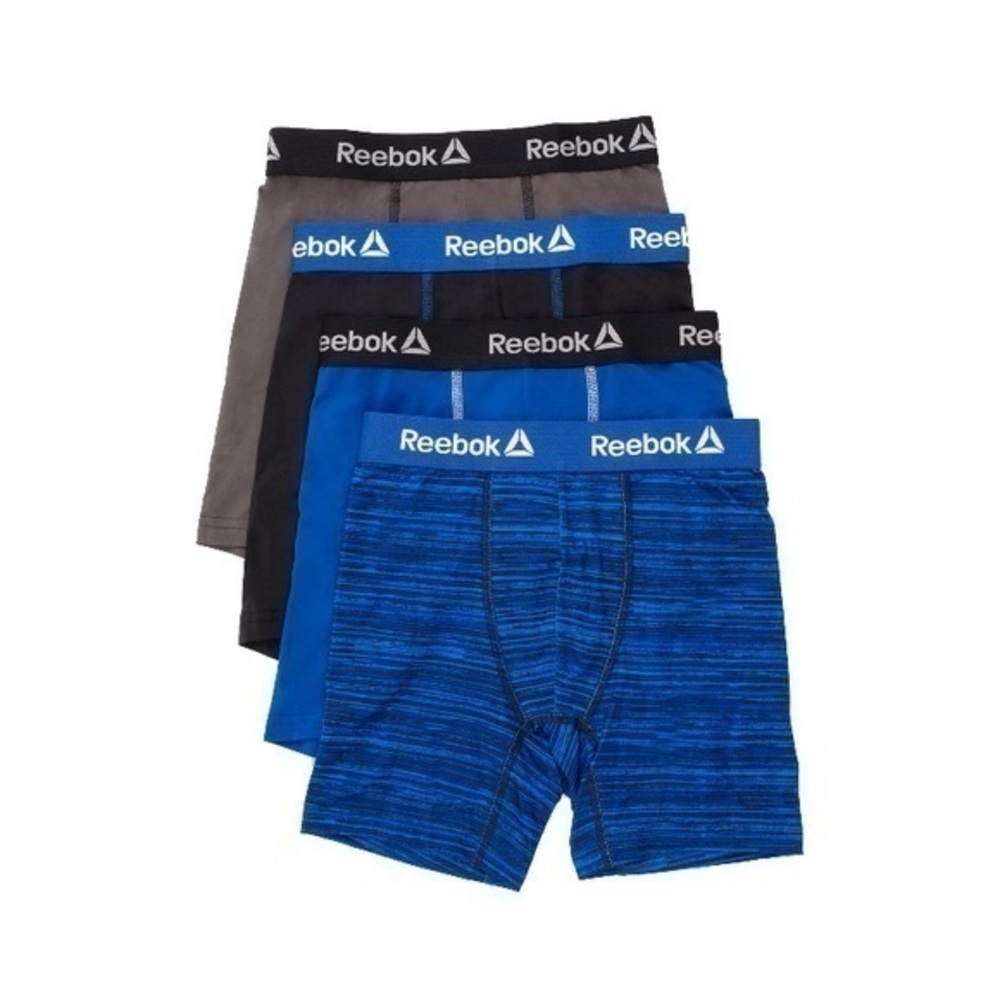 Reebok Boys boxer brief 4-pack size small moisture wicking
